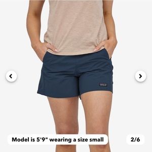 Patagonia Women's Baggies Shorts - 2½" in Tidal Blue (XL)